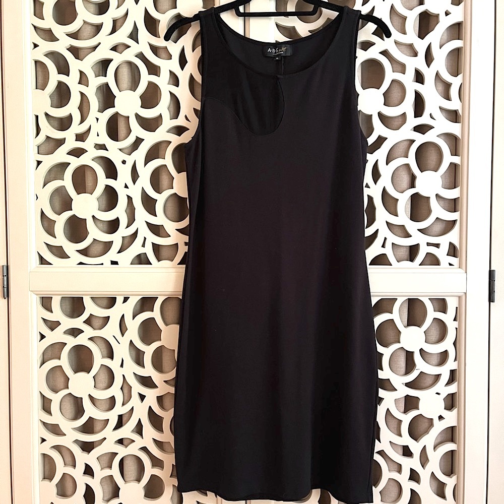 Black Sheath Dress︱Allen Schwartz
